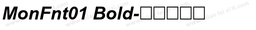 MonFnt01 Bold字体转换